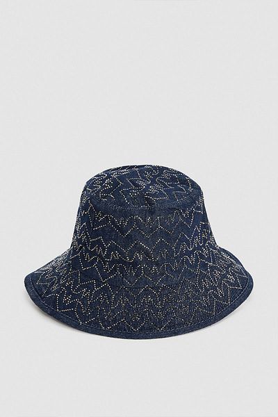 Patrizia Pepe DENIM HAT - PATRIZIA PEPE - BLUE, M