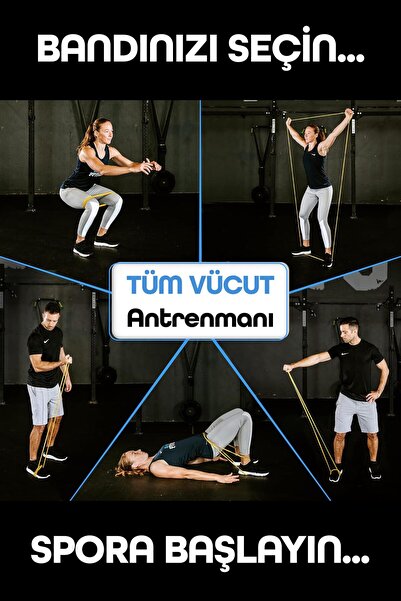 Venenon 5KG Barfiks Lastiği Gym Resistance Band Antrenman Kas Geliştirme Bandı Sarı (Hafif)