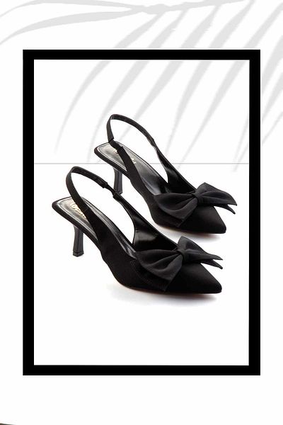 Bambi Black Women's Classic Heeled Shoes K01671666038