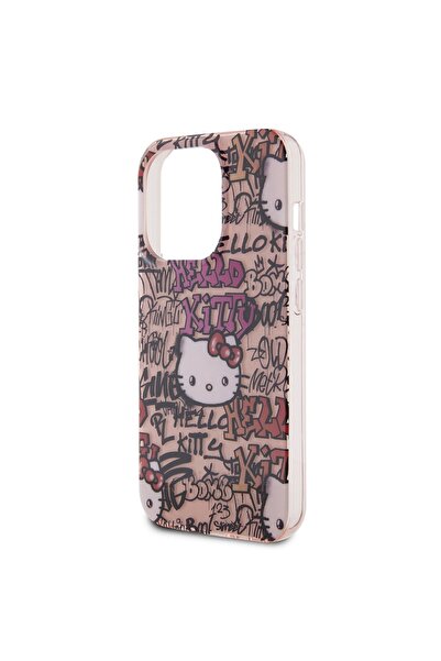 Hello Kitty Case for iPhone 13 Pro Max - Hello Kitty Hardcase IML Tags Graffiti (HKHCP13XHDGPTP) - Pink