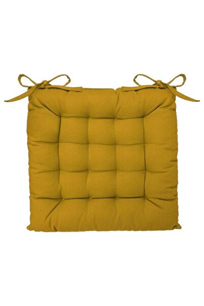 Generic atmosphera Premium Quality Square Shaped Chair Pad Mustard Yellow 38 x 38cm 103851R