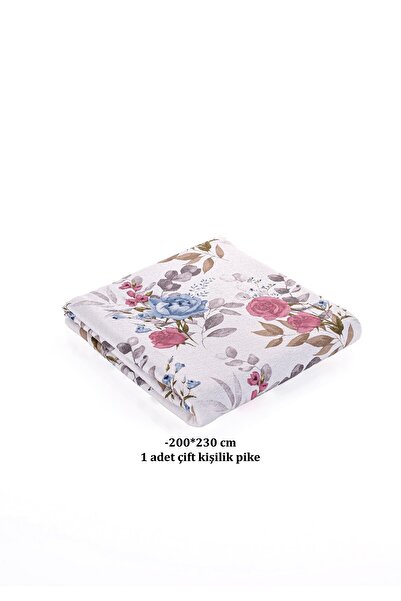 Evim Soren Double Pique Wendy Blue Dried Rose 200X230 cm