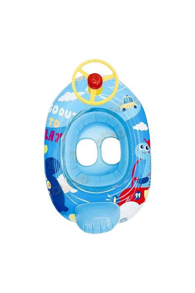 OEM Baby boat with panties for children 1–3 years Steering wheel and backrest, Blue Multicolor