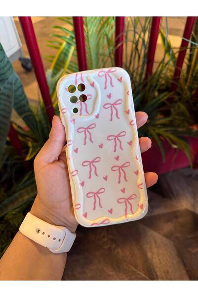 KILIF STORE samsung a22 pembe fiyonklu telefon kılıfı