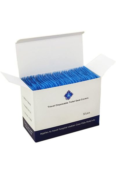 Sprise Set of 50 toilet seat protectors, Transparent