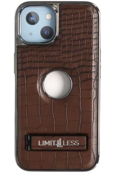 Limitless Leather Case for iPhone 15, Dark Brown