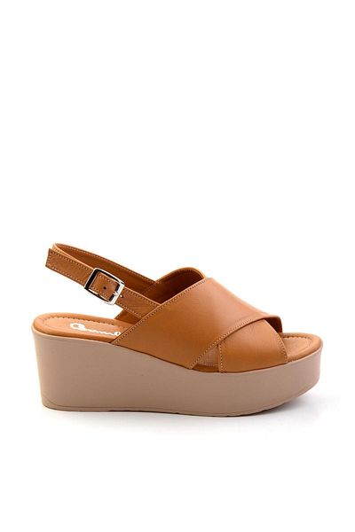 Bambi Taba Leather Women's Sandals K05040030503
