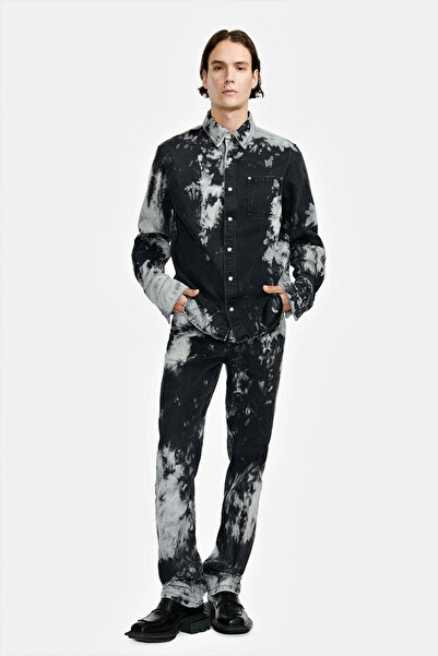 LOUIS GABRIEL NOUCHI Faded Double Cuffs Shirt - - Grey, M