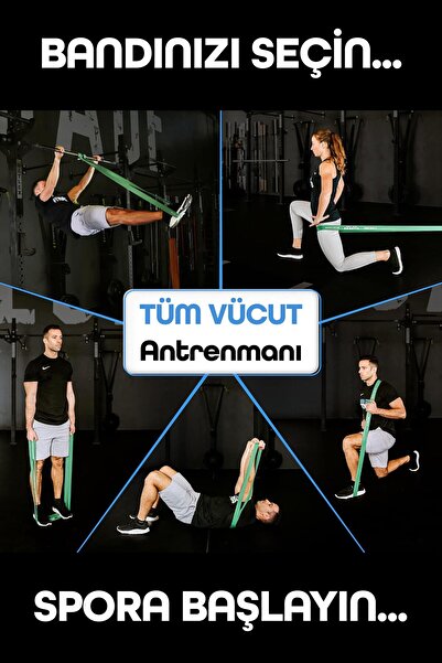 Venenon 45KG Bandă de rezistență pentru gimnastică din cauciuc pentru antrenament Bandă de dezvoltare musculară Verde (ultra dur)