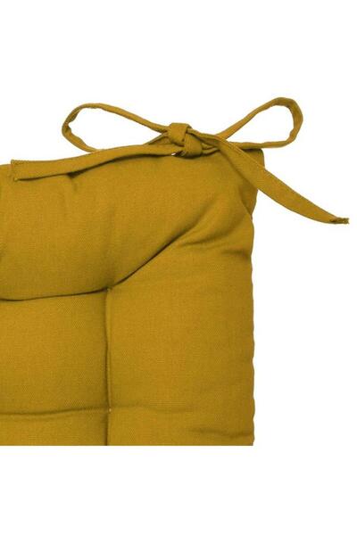 Generic atmosphera Premium Quality Square Shaped Chair Pad Mustard Yellow 38 x 38cm 103851R