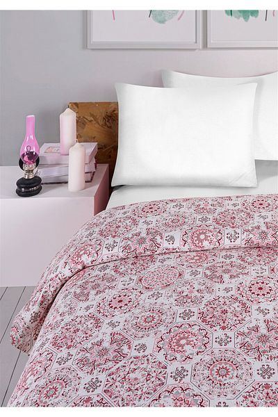 Evim Soren Double Pique Leslie Pink Dark Burgundy 200X230 cm