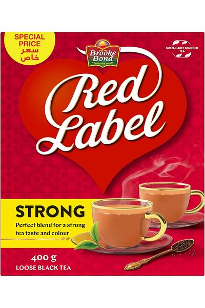 Brooke Bond Red Label Black Loose Tea, 400G