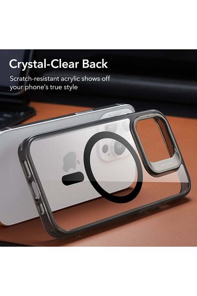 ESR IPhone 14 Pro Case - ESR Classic Kickstand HaloLock - Clear Black