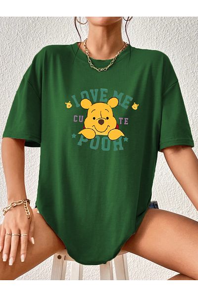 BE QUEEN Μπλουζάκι μεγάλου μεγέθους Special Production Love Me Printed 100% βαμβακερό Oversize Unisez