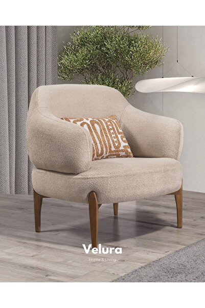 Velura Home & Living Latte Berjer & Tekli Koltuk