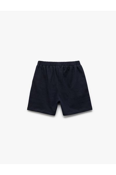 Koton Printed Cotton Lace-Up Shorts