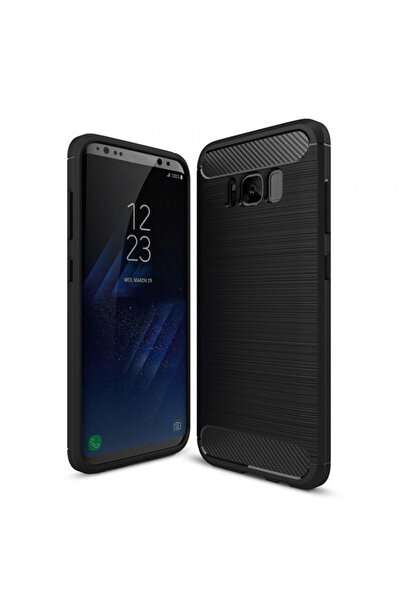 Techsuit Θήκη Samsung Galaxy S8 - Techsuit Carbon Σιλικόνης - Μαύρο