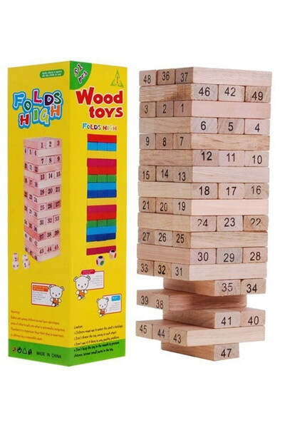 Evelise joc Jenga din lemn