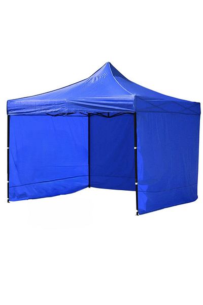 zola Cort pliabil 3 x 3 m, 3 pereti detasabili, structura otel, inaltime reglabila, impermeabil, albastru