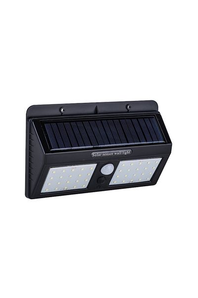 HOZRO Lampa Solara Exterioara HOZRO, Model 1626B, 40 Led-uri SMD, Senzor Miscare, 2 Moduri Iluminare, Mont