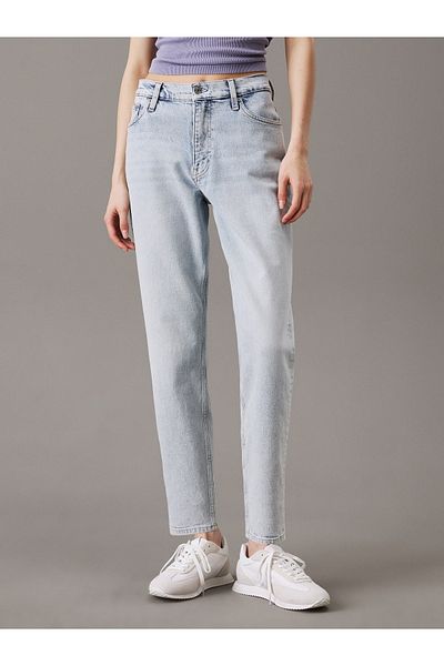Calvin Klein Women Denim Light Blue Mom Jeans
