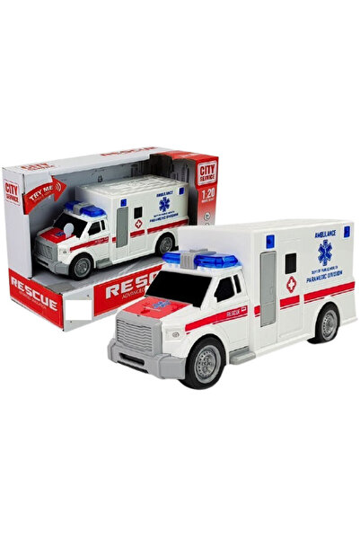 Evelise Ασθενοφόρο με τριβή, ήχους και φώτα, κλίμακα: 1:20