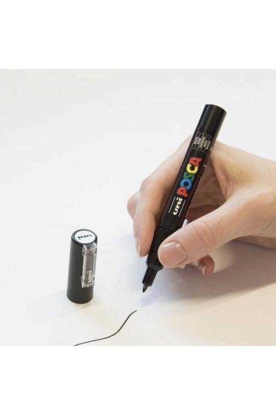 Uni Posca Set of 12 Uni Posca PC-1M Markers, Extra Fine Pen Type