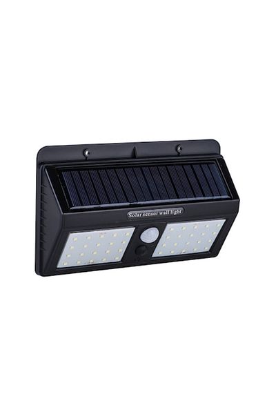 HOZRO Lampa Solara Exterioara HOZRO, Model 1626B, 40 Led-uri SMD, Senzor Miscare, 2 Moduri Iluminare, Mont