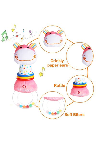 Factory Price - Emily Animal Stuffed Plush Toys with Musical Function – Hippo