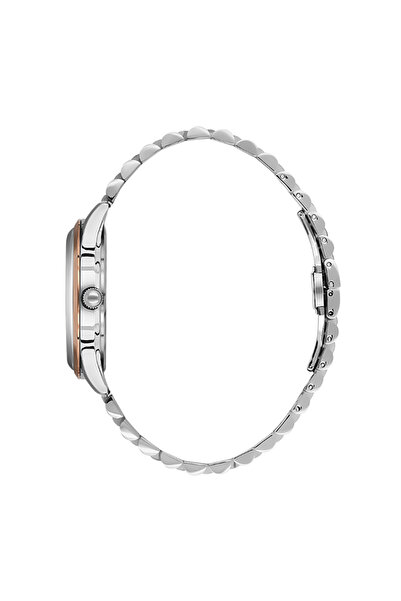 Daniel Klein Dk.6.14033-5 3 Atm Water Resistant Steel Case Steel Cord Rose-Silver Men Wrist Watch