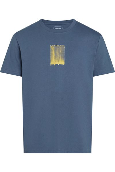Calvin Klein Calvin Klein Men Vintage Indigo Brush Stroke Graphic T-Shirt