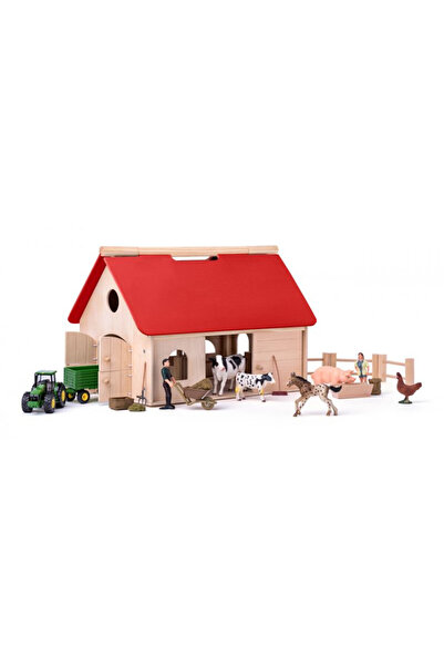 Evelise Σετ αγροκτήματος με ζώα και αξεσουάρ Romano Woodyland