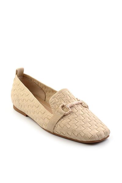 Bambi Beige Women's Loafer Shoes K01327020182
