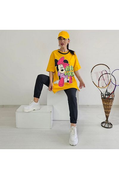 6 butik altı üstü butik Σετ κολιέ λεπτομέρεια Mickey αθλητική