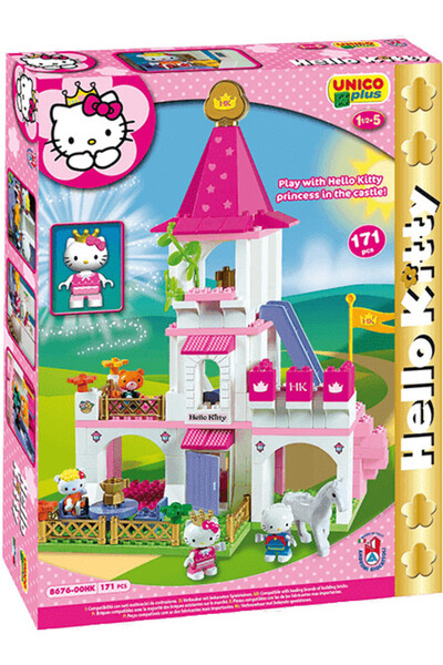 Evelise Τουβλάκια κατασκευών Unico Hello Kitty Grande Castle, 171 τεμάχια