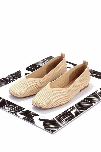 Bambi Beige Knitwear Women's Ballerina K01327058582