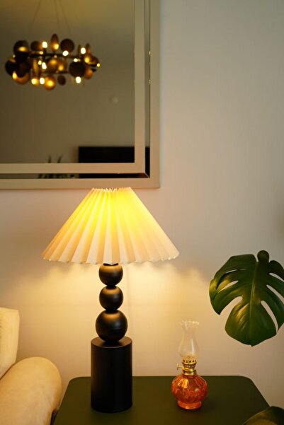 retro home design Üç Top Siyah Ayaklı Umbrella Model Kumaş Şapkalı Dekoratif ...