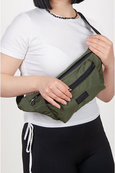 KAFF Khaki Water Resistant Fabric Unisex Bodybag Cross Shoulder Bag -1045