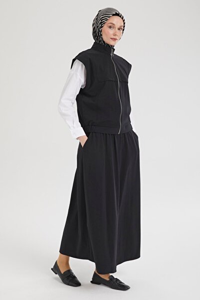 Armine طقم مكون من قطعتين من TREND Sıfır مع سترة وتنورة - أسود 25YT613