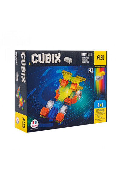 GLOBO Σετ κατασκευής Cubix, διαφανή μέρη με LED, μοντέλο αυτοκινήτου 4 σε 1, ...