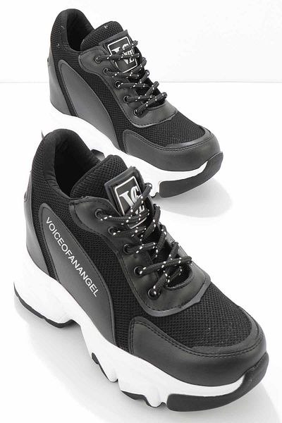 Bambi Black Mesh Women's Sneaker K01932600122