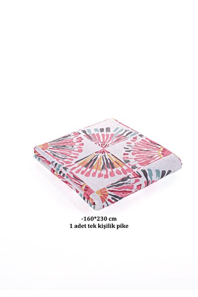 Evim Soren Single Pique Pink Yellow Orient 160X230 cm