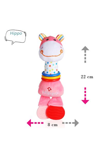 Factory Price - Hilmar Animal Stuffed Plush Toys W/ Musical Function - Hippo