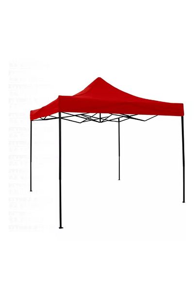 zola Cort pliabil 3 x 3 m, 3 pereti detasabili, structura otel, inaltime reglabila, impermeabil, rosu