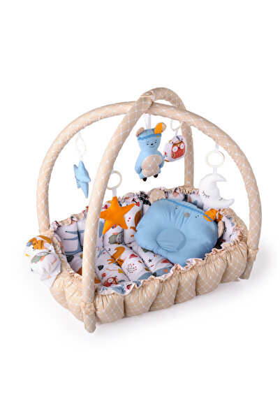 Evelise Pătuț Baby Nest 2 în 1 cu activități, crem