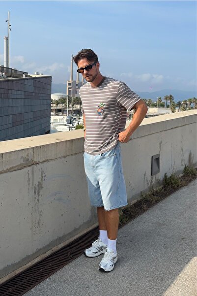 Pull & Bear Tom & Jerry çizgili t-shirt