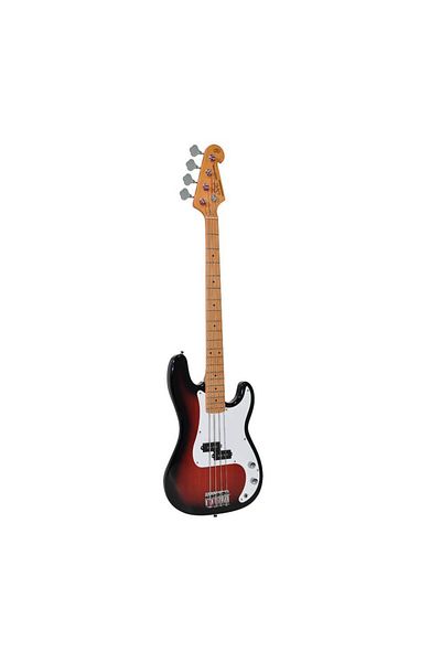 SX SPB572TS Sunburst electric bass guitar, gig bag