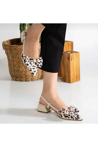 Lion Leopard Pattern Evening Shoes