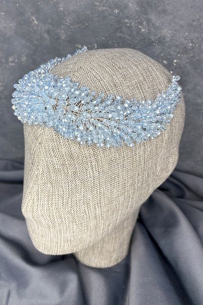 Hayalperest boncuk Diamira Sparkling Romantic Stone Bridal Accessory Sky Blue