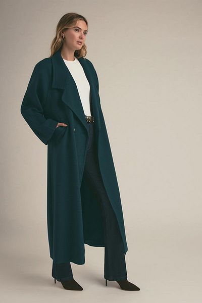 FAVORITE DAUGHTER COAT THE LONG CAMERON COAT - THE FAVORITE DAUGHTER - XS, GREEN